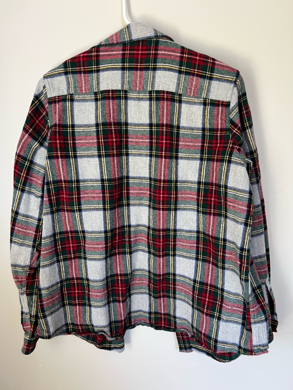 LT L.L. Bean Red, Green & Yellow Plaid Flannel Shirt